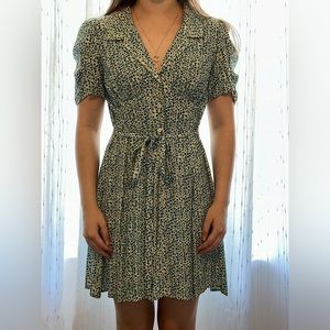 Urban Outfitters blue floral print dress (size S/P)